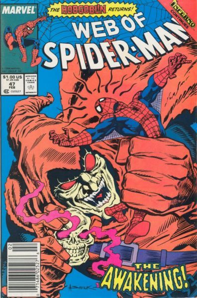 Web of Spider-Man, Vol. 1 Inferno - The Face in the Mirror |  Issue#47B | Year:1988 | Series: Spider-Man | Pub: Marvel Comics