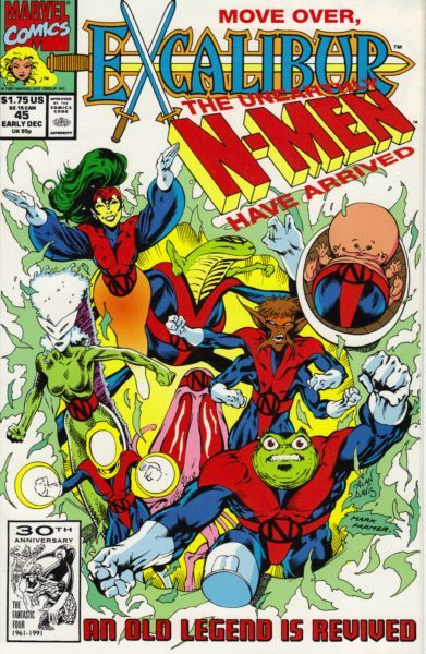 Excalibur, Vol. 1 Nightcrawler's Technet |  Issue#45A | Year:1991 | Series: Excalibur | Pub: Marvel Comics
