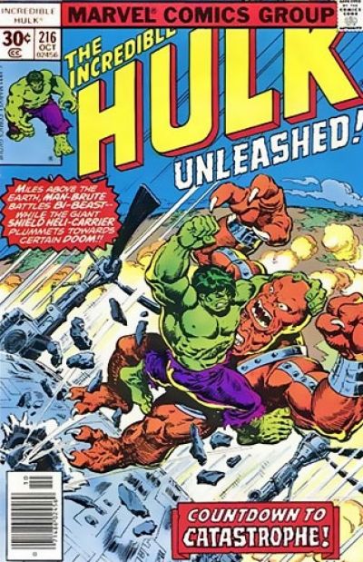 The Incredible Hulk, Vol. 1 Countdown To Catastrophe! |  Issue#216B | Year:1977 | Series: Hulk | Pub: Marvel Comics