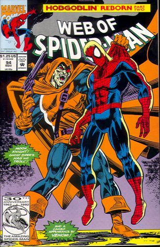 Web of Spider-Man, Vol. 1 Hobgoblin Reborn, Part Two: Target Two |  Issue#94A | Year:1992 | Series: Spider-Man |