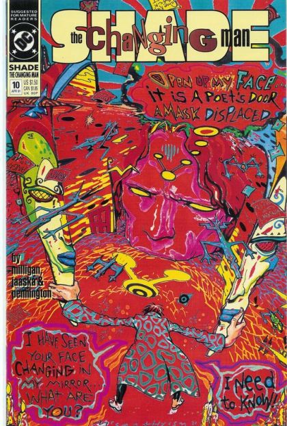 Shade the Changing Man, Vol. 2 Invasion Of The Normalcy Snatchers |  Issue#10 | Year:1991 | Series: Shade the Changing Man | Pub: DC Comics