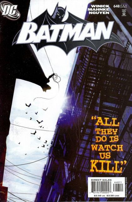 Batman, Vol. 1 All They Do Is Watch Us Kill, Part 1 |  Issue#648A | Year:2005 | Series: Batman | Pub: DC Comics