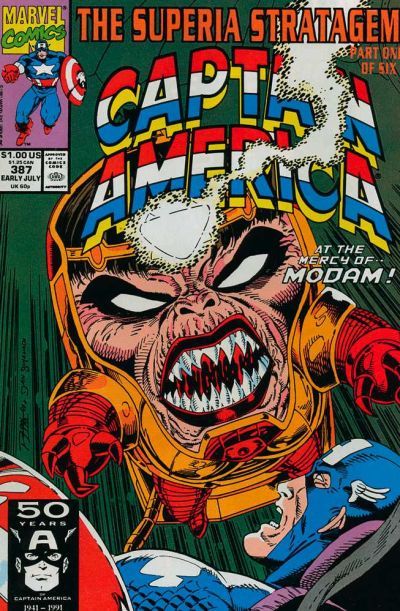 Captain America, Vol. 1 The Superia Stratagem, Part 1: Maiden Voyage / The Masque Club |  Issue#387A | Year:1991 | Series: Captain America |