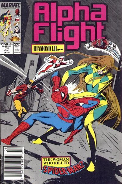 Alpha Flight, Vol. 1 Dark Reflections |  Issue#74A | Year:1989 | Series: Alpha Flight | Pub: Marvel Comics