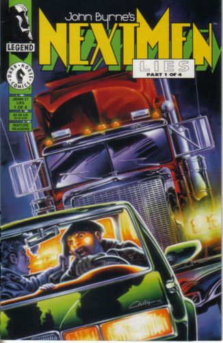 John Byrne's Next Men Lies, Part 1 |  Issue#27 | Year:1994 | Series: John Byrne's Next Men | Pub: Dark Horse Comics
