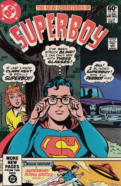 The New Adventures of Superboy Blind Boy's Bluff!; The Little Green Men Who Weren't There! |  Issue#24A | Year:1981 | Series: Superman |