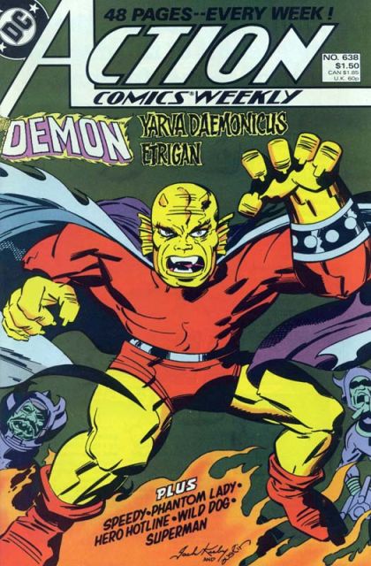 Action Comics, Vol. 1 Exiles, Part 3 / The Road to Hell / Hero Hotline / The Power Within / Toast of the Capitol / Crack Up, Part 3: Burning Down the House |  Issue#638 | Year:1988 | Series:  |