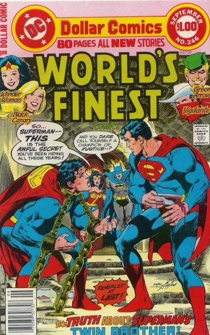 World's Finest Comics The Prisoner Of The Kryptonite Asteroid / Wulf Hunt / Manhunt for a Murderer / Son of a Gun / The Baron's Name is Blitzkrieg |  Issue#246 | Year:1977 | Series: World's Finest | Pub: DC Comics |