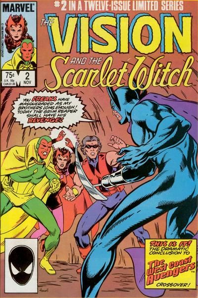 Vision and the Scarlet Witch, Vol. 2 Brothers |  Issue#2A | Year:1985 | Series: Vision and Scarlet Witch | Pub: Marvel Comics |