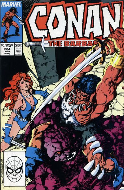 Conan the Barbarian, Vol. 1 Goblin! |  Issue#204A | Year:1988 | Series: Conan |