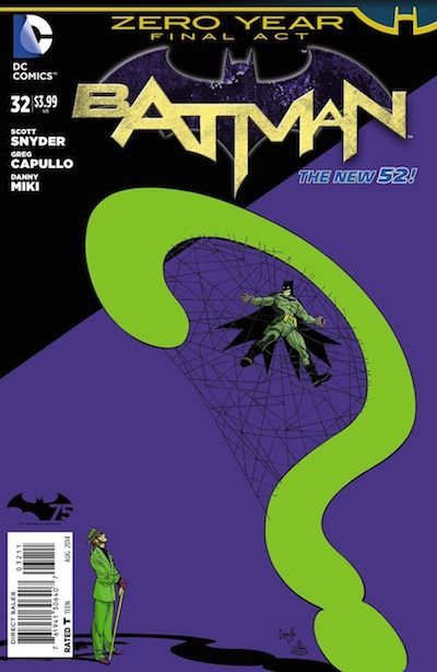 Batman, Vol. 2 Zero Year - Savage City, Part Three |  Issue#32A | Year:2014 | Series: Batman | Greg Capullo Regular Cover
