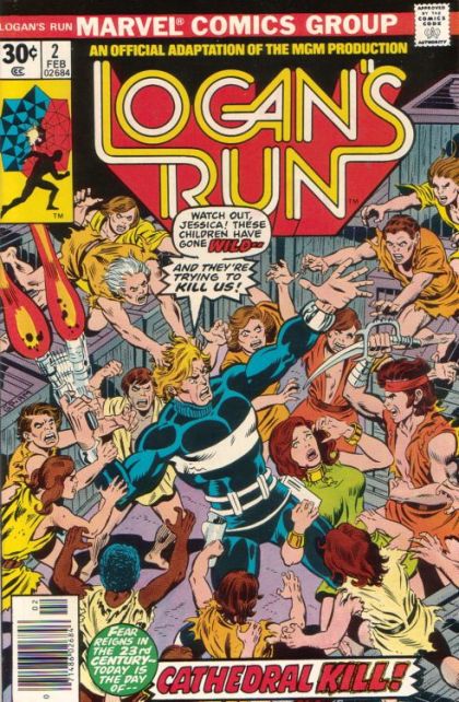 Logan's Run, Vol. 1 Cathedral Kill! |  Issue#2A | Year:1977 | Series: Logan's Run | Pub: Marvel Comics