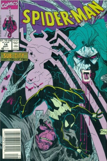 Spider-Man, Vol. 1 Sub-City, Part Two |  Issue#14B | Year:1991 | Series: Spider-Man | Pub: Marvel Comics | Newsstand Edition