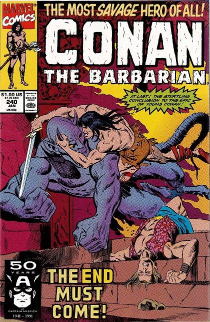 Conan the Barbarian  |  Issue#240A | Year:1991 | Series: Conan | Pub: Marvel Comics | Direct Edition