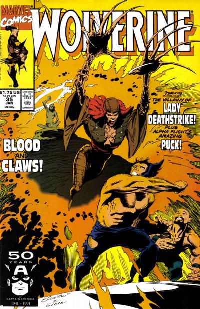 Wolverine, Vol. 2 Blood, Sand And Claws |  Issue#35A | Year:1991 | Series: Wolverine | Pub: Marvel Comics