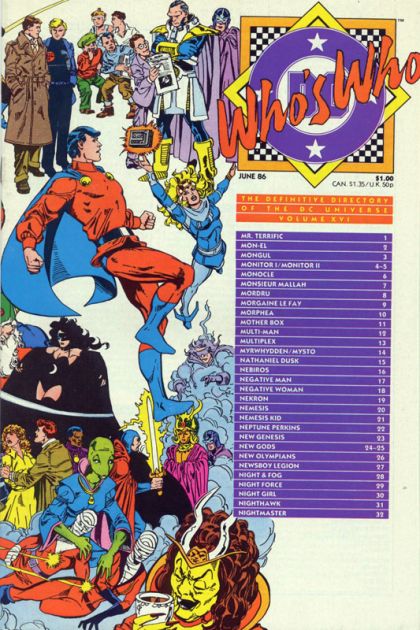 Who's Who: The Definitive Directory of the DC Universe Mr. Terrific to Nightmaster |  Issue#16A | Year:1986 | Series: Who's Who? | Pub: DC Comics