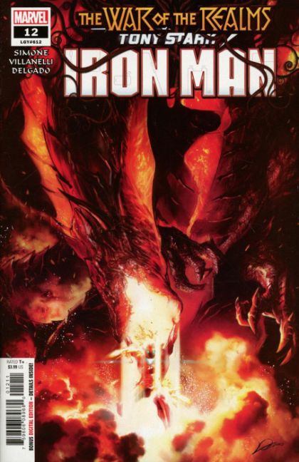 Tony Stark: Iron Man War of the Realms - Thou Covetous Wyrm |  Issue#12A | Year:2019 | Series:  | Pub: Marvel Comics | Regular Alexander Lozano Cover