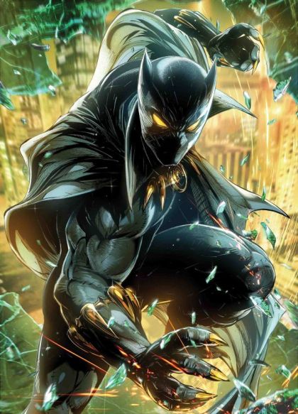 Black Panther, Vol. 7  |  Issue#5B | Year:2018 | Series: Black Panther | Pub: Marvel Comics | Variant Maxx Lim Marvel Battle Lines Cover