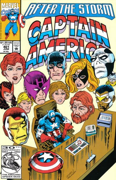 Captain America, Vol. 1 Operation: Galactic Storm - Aftermath: After the Storm |  Issue#401A | Year:1992 | Series: Captain America | Pub: Marvel Comics | Direct Edition