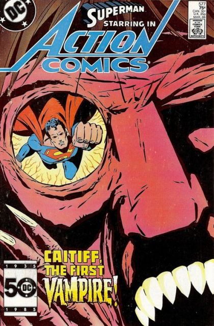 Action Comics, Vol. 1 Caitiff: First of the Vampires! |  Issue#577A | Year:1985 | Series:  |