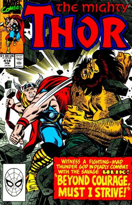 Thor, Vol. 1 Beyond Courage, Must I Strive |  Issue#414A | Year:1989 | Series: Thor | Pub: Marvel Comics |