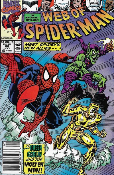Web of Spider-Man, Vol. 1 Friends And Enemies |  Issue#66B | Year:1990 | Series: Spider-Man | Pub: Marvel Comics