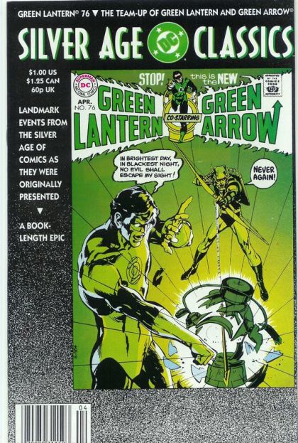 DC Silver Age Classics The Team-Up of Green Lantern and Green Arrow |  Issue#NN | Year:1992 | Series:  | Pub: DC Comics