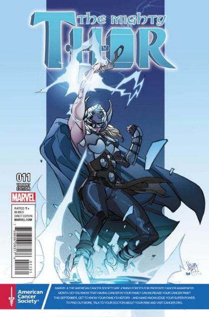 The Mighty Thor, Vol. 2 Thor's Best Friend |  Issue#11C | Year:2016 | Series: Thor | Pub: Marvel Comics | Pasqual Ferry Prostate Awareness Variant