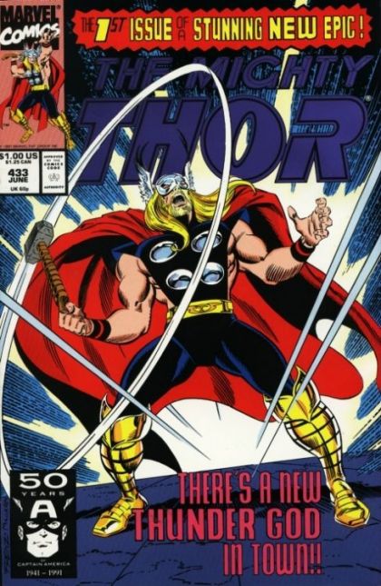 Thor, Vol. 1 Whosoever Holds This Hammer! |  Issue#433A | Year:1991 | Series: Thor | Pub: Marvel Comics