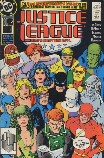 Justice League / International / America The Road Less Traveled / Hostage / Across A Crowded Room |  Issue#24A | Year:1989 | Series: Justice League |