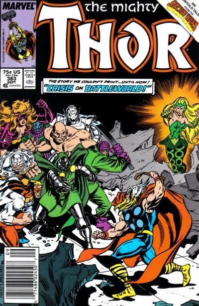 Thor, Vol. 1 Secret Wars - This Secret Love--! |  Issue#383B | Year:1987 | Series: Thor | Pub: Marvel Comics |