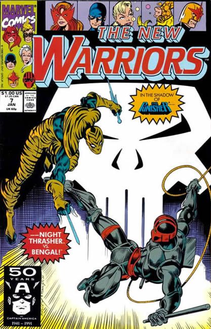 The New Warriors, Vol. 1 Hard Choices, Part 1: The Heart of the Hunter |  Issue#7A | Year:1990 | Series: New Warriors |