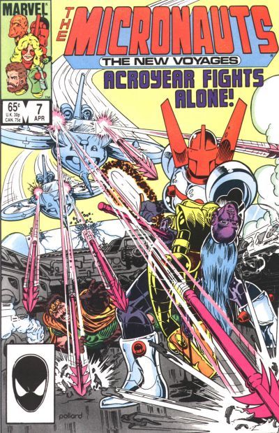 Micronauts In The Hand...Fire! |  Issue#7A | Year:1985 | Series: Micronauts | Pub: Marvel Comics