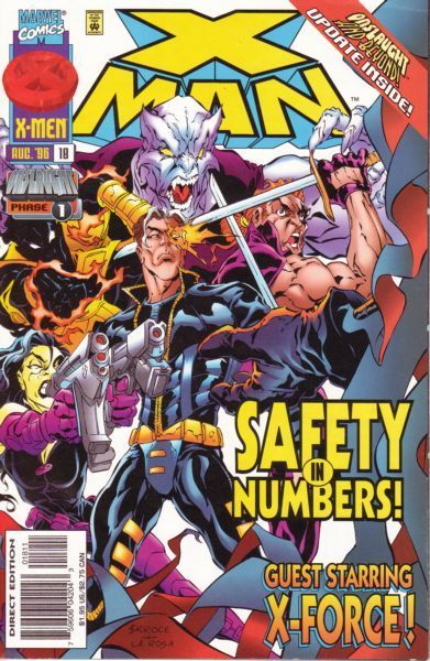(Damaged Comic Readable/Acceptable Condtion)  X-Man Onslaught - In The Company Of Strangers |  Issue#18A | Year:1996 | Series: X-Men | Pub: Marvel Comics