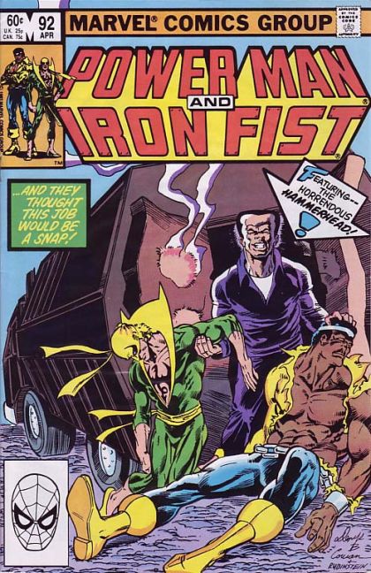 Power Man And Iron Fist, Vol. 1 Riding Shotgun |  Issue#92A | Year:1983 | Series: Power Man and Iron Fist | Pub: Marvel Comics |