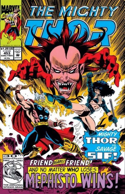 Thor, Vol. 1 When Mephisto Commands.... / Betrayed! |  Issue#453A | Year:1992 | Series: Thor |