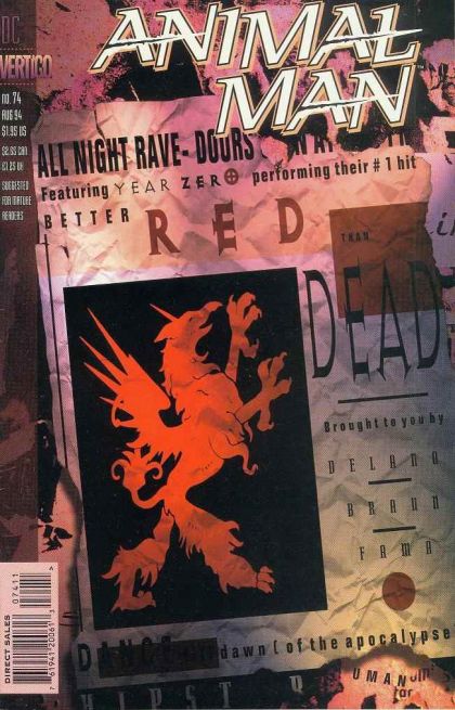 Animal Man, Vol. 1 "Better Red Than Dead!" |  Issue#74 | Year:1994 | Series:  | Pub: DC Comics