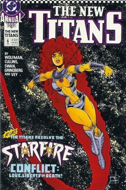 New Titans Annual Starfire Conflict |  Issue#6 | Year:1990 | Series: Teen Titans | Pub: DC Comics