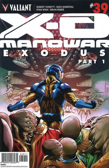 X-O Manowar, Vol. 3 Exodus, Part 1: Between Worlds |  Issue#39A | Year:2015 | Series: X-O Manowar | Pub: Valiant Entertainment