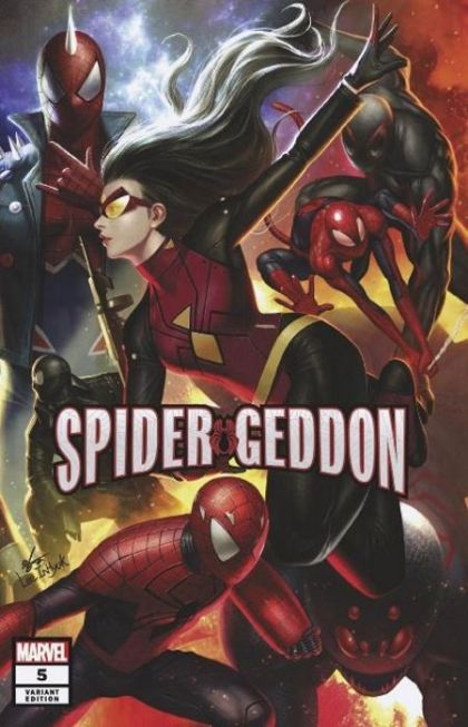 Spider-Geddon  |  Issue#5B | Year:2018 | Series:  | Pub: Marvel Comics | Variant In-Hyuk Lee Connecting Cover