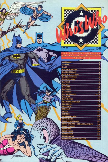 Who's Who: The Definitive Directory of the DC Universe Automan To Blackhawk Plane/Island |  Issue#2A | Year:1985 | Series: Who's Who? | Pub: DC Comics