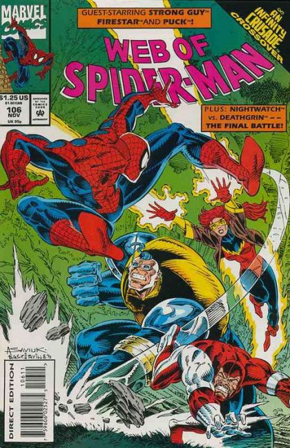Web of Spider-Man, Vol. 1 Infinity Crusade - Crisis of Conscience, Part 3: Judgment Day |  Issue#106A | Year:1993 | Series: Spider-Man | Pub: Marvel Comics