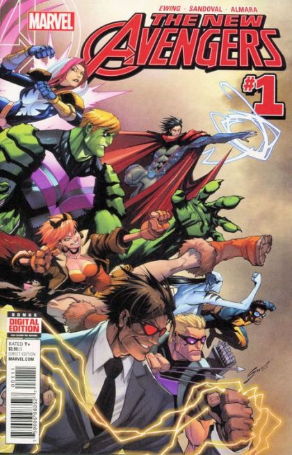 New Avengers, Vol. 4 In at the Deep End |  Issue#1A | Year:2015 | Series: Avengers |  Regular Gerardo Sandoval Cover