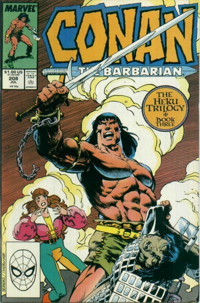Conan the Barbarian, Vol. 1 The Heku Trilogy, Book Three: Triad |  Issue#208A | Year:1988 | Series: Conan | Pub: Marvel Comics