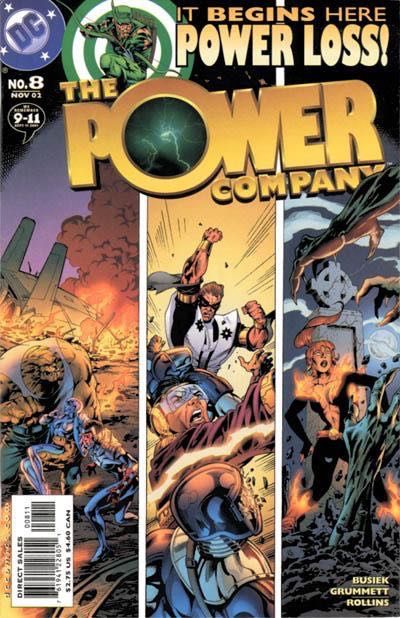 The Power Company Power Loss, Shot in the Heart |  Issue#8 | Year:2002 | Series: The Power Company | Pub: DC Comics