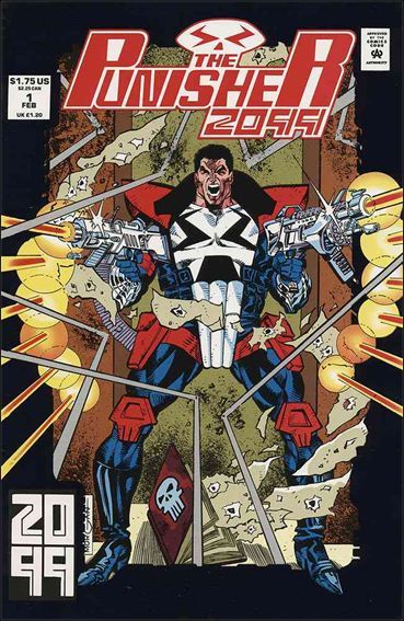 Punisher 2099, Vol. 1 Deadly Genesis |  Issue#1A | Year:1992 | Series: Punisher | Pub: Marvel Comics | Direct Edition Foil