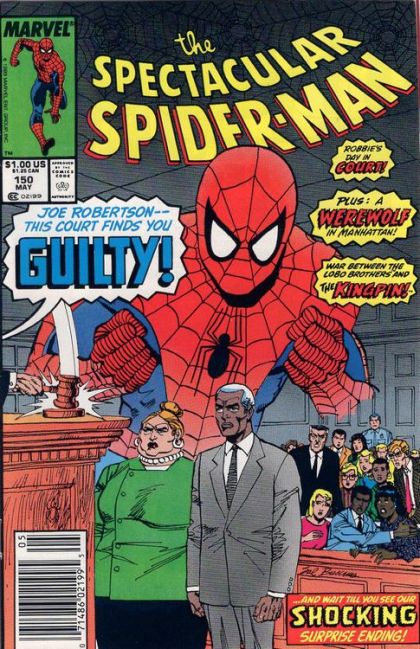 The Spectacular Spider-Man, Vol. 1 Guilty! |  Issue#150B | Year:1989 | Series: Spider-Man | Pub: Marvel Comics