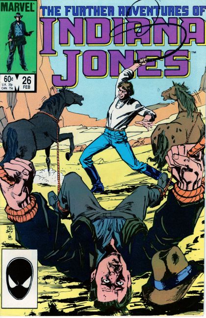 The Further Adventures of Indiana Jones Trail of the Golden Guns, Trail of Golden Guns: Chapter 1 |  Issue#26A | Year:1984 | Series: Indiana Jones | Pub: Marvel Comics |