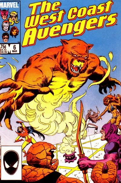 The West Coast Avengers Quest for Cats! |  Issue#6A | Year:1986 | Series:  | Pub: Marvel Comics
