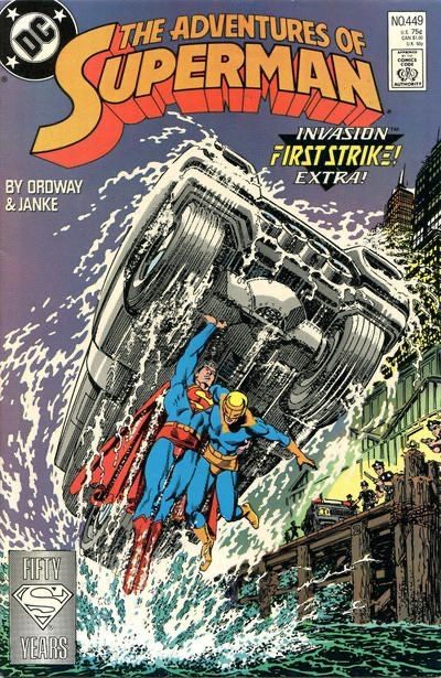 The Adventures of Superman Invasion - The Search |  Issue#449A | Year:1988 | Series: Superman |